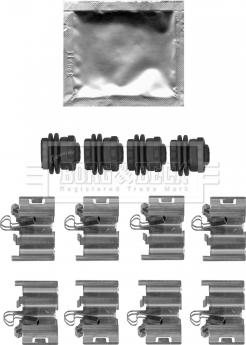 Borg & Beck BBK1614 - Tarvikesarja, jarrupala inparts.fi