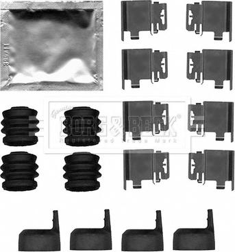 Borg & Beck BBK1638 - Tarvikesarja, jarrupala inparts.fi