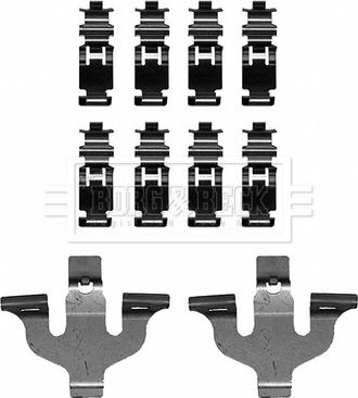 Borg & Beck BBK1633 - Tarvikesarja, jarrupala inparts.fi