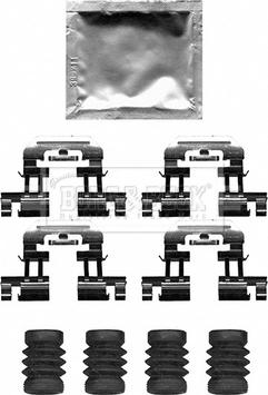 Borg & Beck BBK1627 - Tarvikesarja, jarrupala inparts.fi