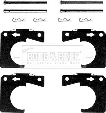 Borg & Beck BBK1063 - Tarvikesarja, jarrupala inparts.fi