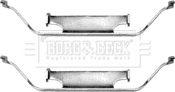 Borg & Beck BBK1013 - Tarvikesarja, jarrupala inparts.fi