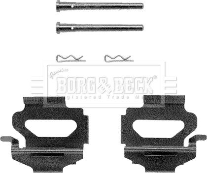 Borg & Beck BBK1032 - Tarvikesarja, jarrupala inparts.fi