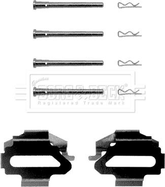 Borg & Beck BBK1037 - Tarvikesarja, jarrupala inparts.fi