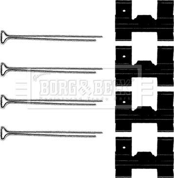 Borg & Beck BBK1073 - Tarvikesarja, jarrupala inparts.fi