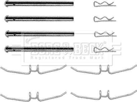 Borg & Beck BBK1194 - Tarvikesarja, jarrupala inparts.fi
