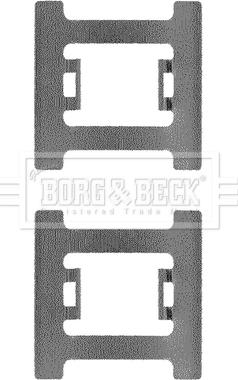 Borg & Beck BBK1196 - Tarvikesarja, jarrupala inparts.fi