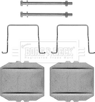 Borg & Beck BBK1102 - Tarvikesarja, jarrupala inparts.fi