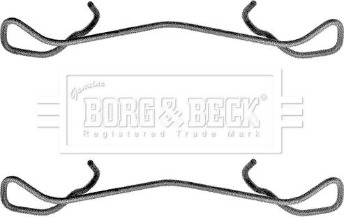 Borg & Beck BBK1170 - Tarvikesarja, jarrupala inparts.fi