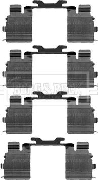 Borg & Beck BBK1302 - Tarvikesarja, jarrupala inparts.fi