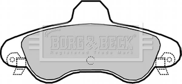 Borg & Beck BBP1934 - Jarrupala, levyjarru inparts.fi