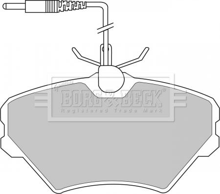 Borg & Beck BBP1490 - Jarrupala, levyjarru inparts.fi