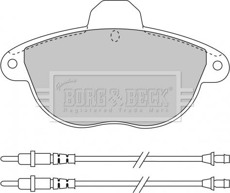 Borg & Beck BBP1455 - Jarrupala, levyjarru inparts.fi