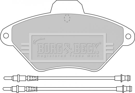 Borg & Beck BBP1468 - Jarrupala, levyjarru inparts.fi