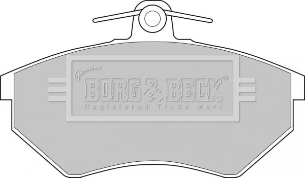 Borg & Beck BBP1406 - Jarrupala, levyjarru inparts.fi