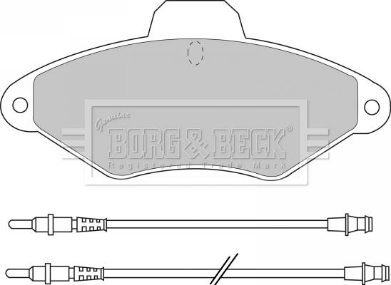 Borg & Beck BBP1400 - Jarrupala, levyjarru inparts.fi