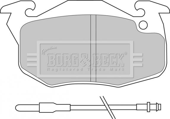 Borg & Beck BBP1414 - Jarrupala, levyjarru inparts.fi