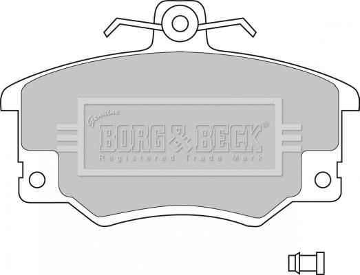 Borg & Beck BBP1410 - Jarrupala, levyjarru inparts.fi