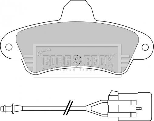 Borg & Beck BBP1437 - Jarrupala, levyjarru inparts.fi