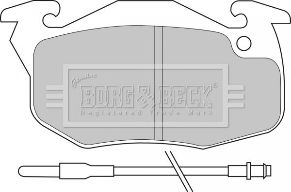 Borg & Beck BBP1425 - Jarrupala, levyjarru inparts.fi