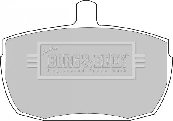 Borg & Beck BBP1422 - Jarrupala, levyjarru inparts.fi