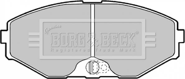 Borg & Beck BBP1598 - Jarrupala, levyjarru inparts.fi