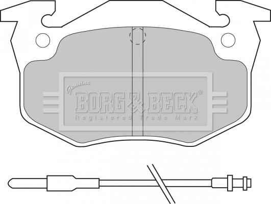 Borg & Beck BBP1545 - Jarrupala, levyjarru inparts.fi