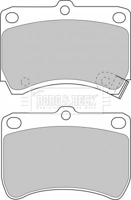 Borg & Beck BBP1553 - Jarrupala, levyjarru inparts.fi