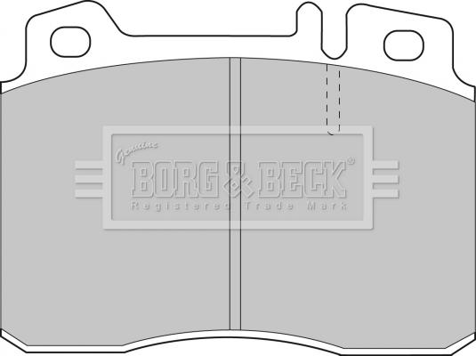 Borg & Beck BBP1587 - Jarrupala, levyjarru inparts.fi