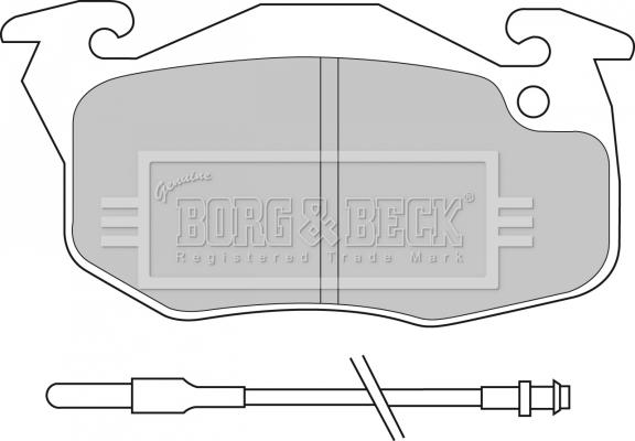 Borg & Beck BBP1532 - Jarrupala, levyjarru inparts.fi