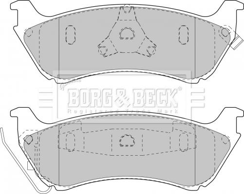 Borg & Beck BBP1666 - Jarrupala, levyjarru inparts.fi