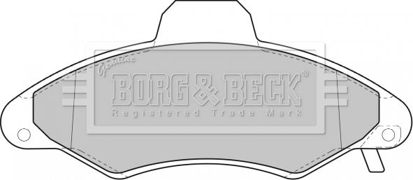 Borg & Beck BBP1600 - Jarrupala, levyjarru inparts.fi