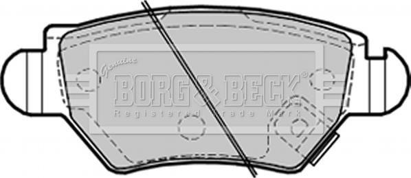 Borg & Beck BBP1687 - Jarrupala, levyjarru inparts.fi