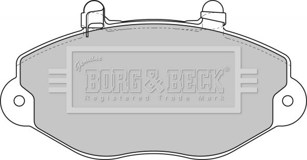 Borg & Beck BBP1625 - Jarrupala, levyjarru inparts.fi