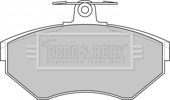 Borg & Beck BBP1620 - Jarrupala, levyjarru inparts.fi