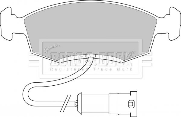 Borg & Beck BBP1096 - Jarrupala, levyjarru inparts.fi