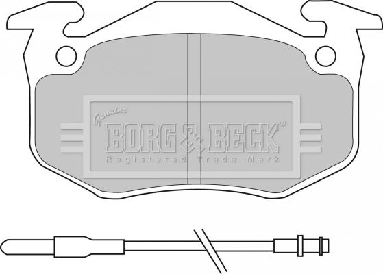 Borg & Beck BBP1097 - Jarrupala, levyjarru inparts.fi