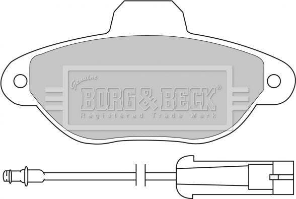 Borg & Beck BBP1059 - Jarrupala, levyjarru inparts.fi