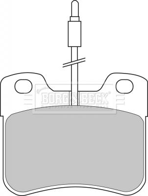 Borg & Beck BBP1055 - Jarrupala, levyjarru inparts.fi