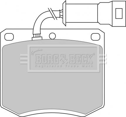 Borg & Beck BBP1052 - Jarrupala, levyjarru inparts.fi