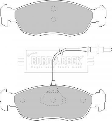 Borg & Beck BBP1069 - Jarrupala, levyjarru inparts.fi