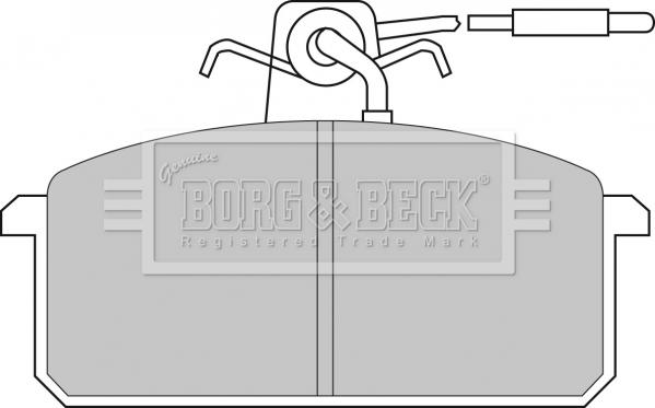 Borg & Beck BBP1015 - Jarrupala, levyjarru inparts.fi