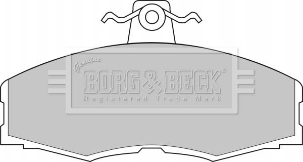 Borg & Beck BBP1080 - Jarrupala, levyjarru inparts.fi