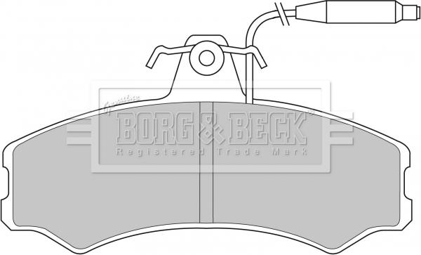 Borg & Beck BBP1082 - Jarrupala, levyjarru inparts.fi