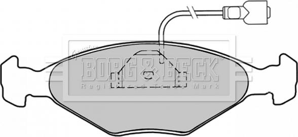 Borg & Beck BBP1029 - Jarrupala, levyjarru inparts.fi