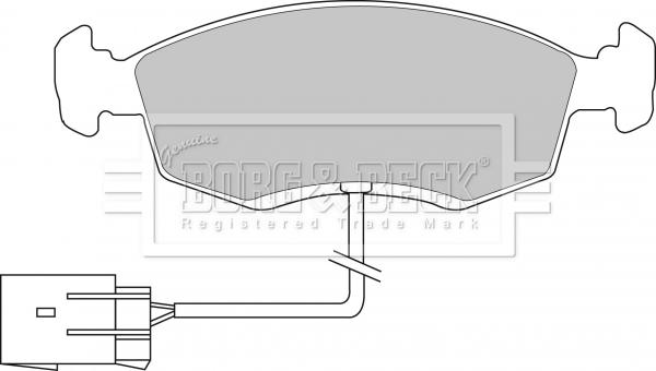 Borg & Beck BBP1070 - Jarrupala, levyjarru inparts.fi