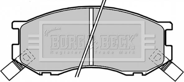 Borg & Beck BBP1190 - Jarrupala, levyjarru inparts.fi