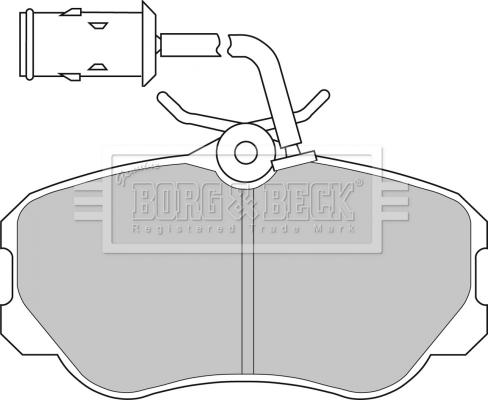 Borg & Beck BBP1141 - Jarrupala, levyjarru inparts.fi