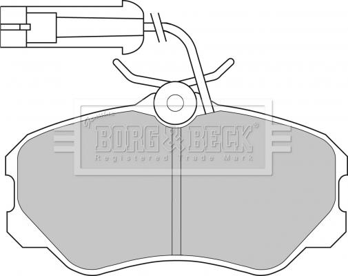 Borg & Beck BBP1142 - Jarrupala, levyjarru inparts.fi