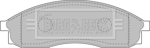 Borg & Beck BBP1151 - Jarrupala, levyjarru inparts.fi